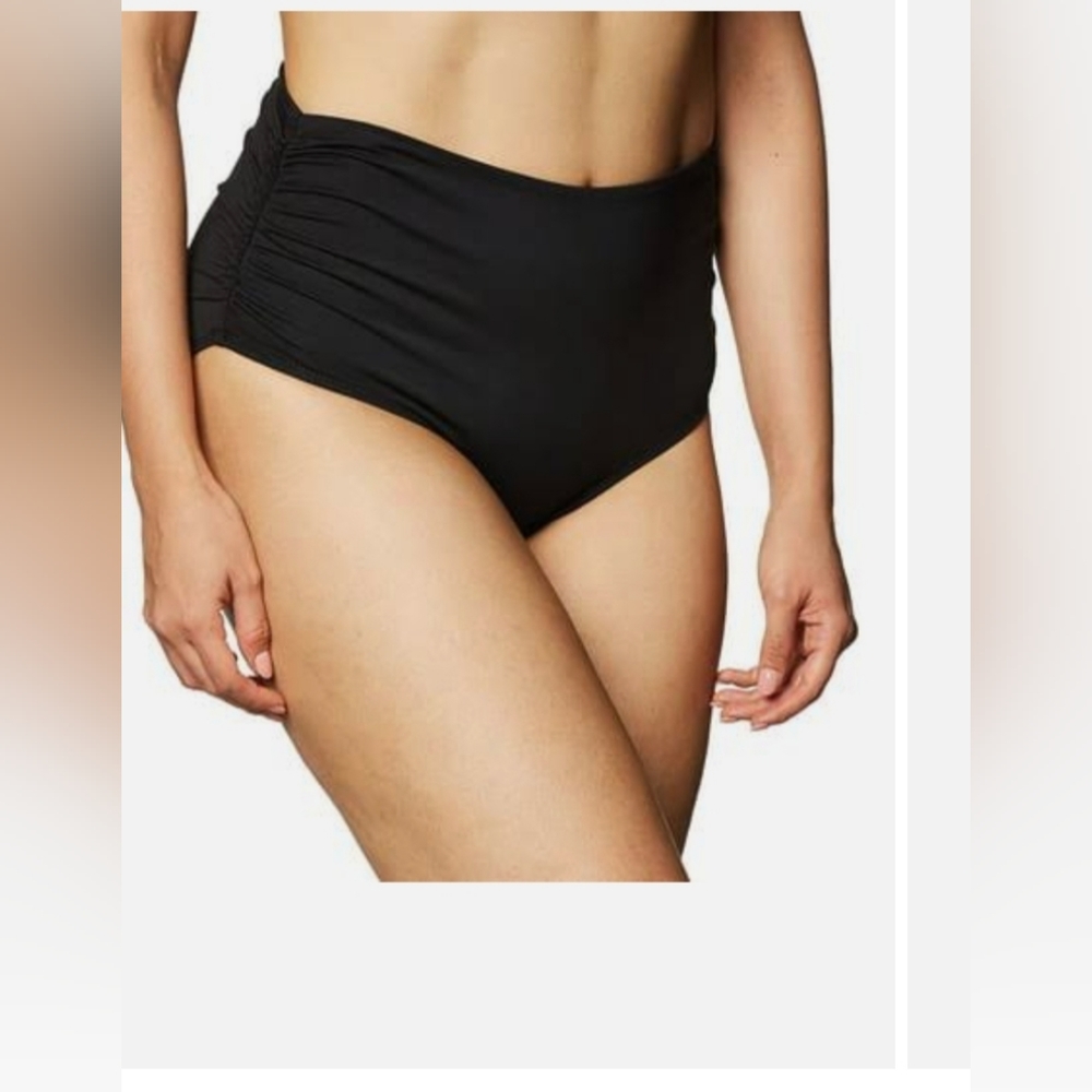 NWT Anne Cole Wear 3 Ways Convertible Swimsuit Bottom, Size 20W, Color Black.
